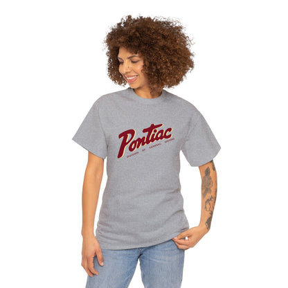 Vintage 1950s Pontiac T-Shirt, 2-Tone Red & Cream