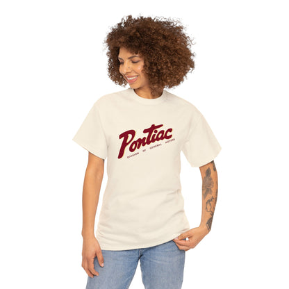 Vintage 1950s Pontiac T-Shirt, 2-Tone Red & Cream