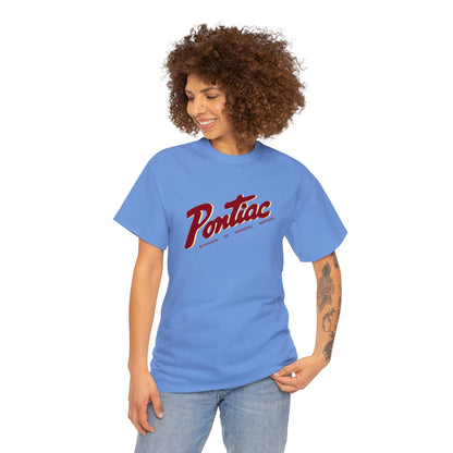 Vintage 1950s Pontiac T-Shirt, 2-Tone Red & Cream