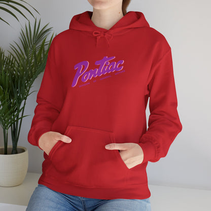 Vintage 1950s Pontiac Hoodie 2-Tone Purple & Pink