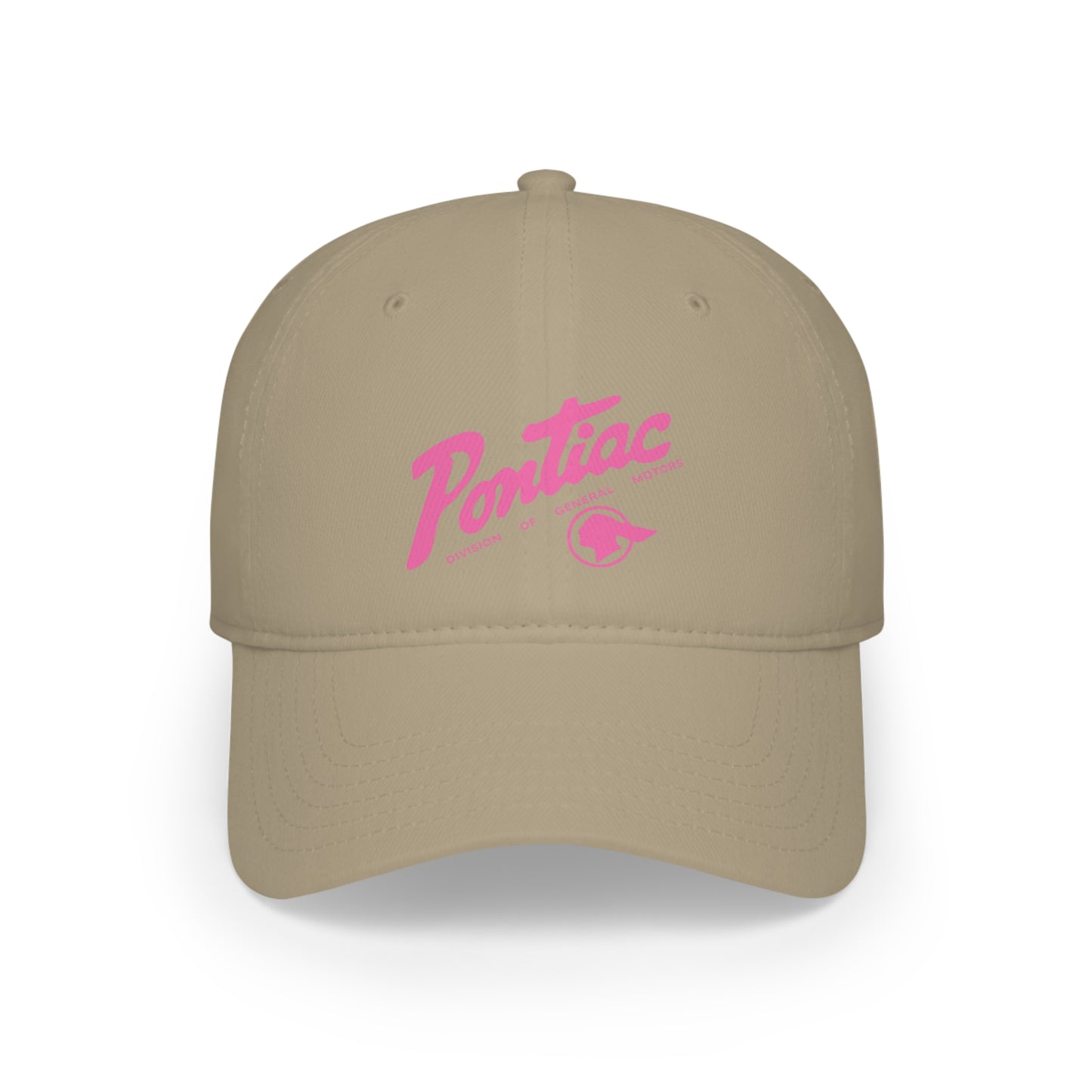 Vintage Pontiac 1950s Dealer Logo Baseball Cap (Pink)