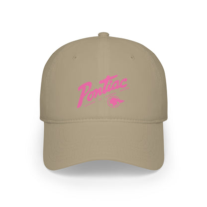 Vintage Pontiac 1950s Dealer Logo Baseball Cap (Pink)