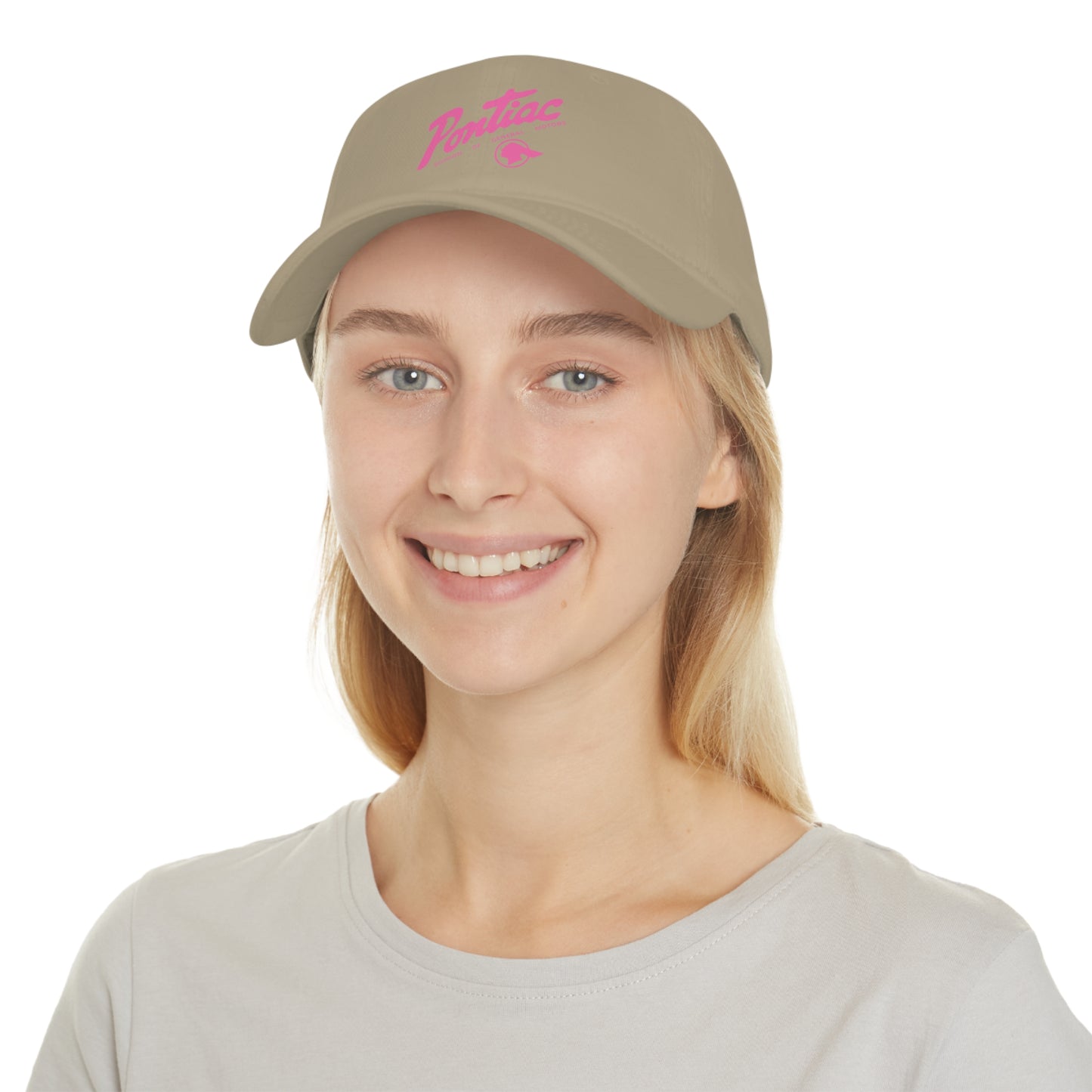 Vintage Pontiac 1950s Dealer Logo Baseball Cap (Pink)