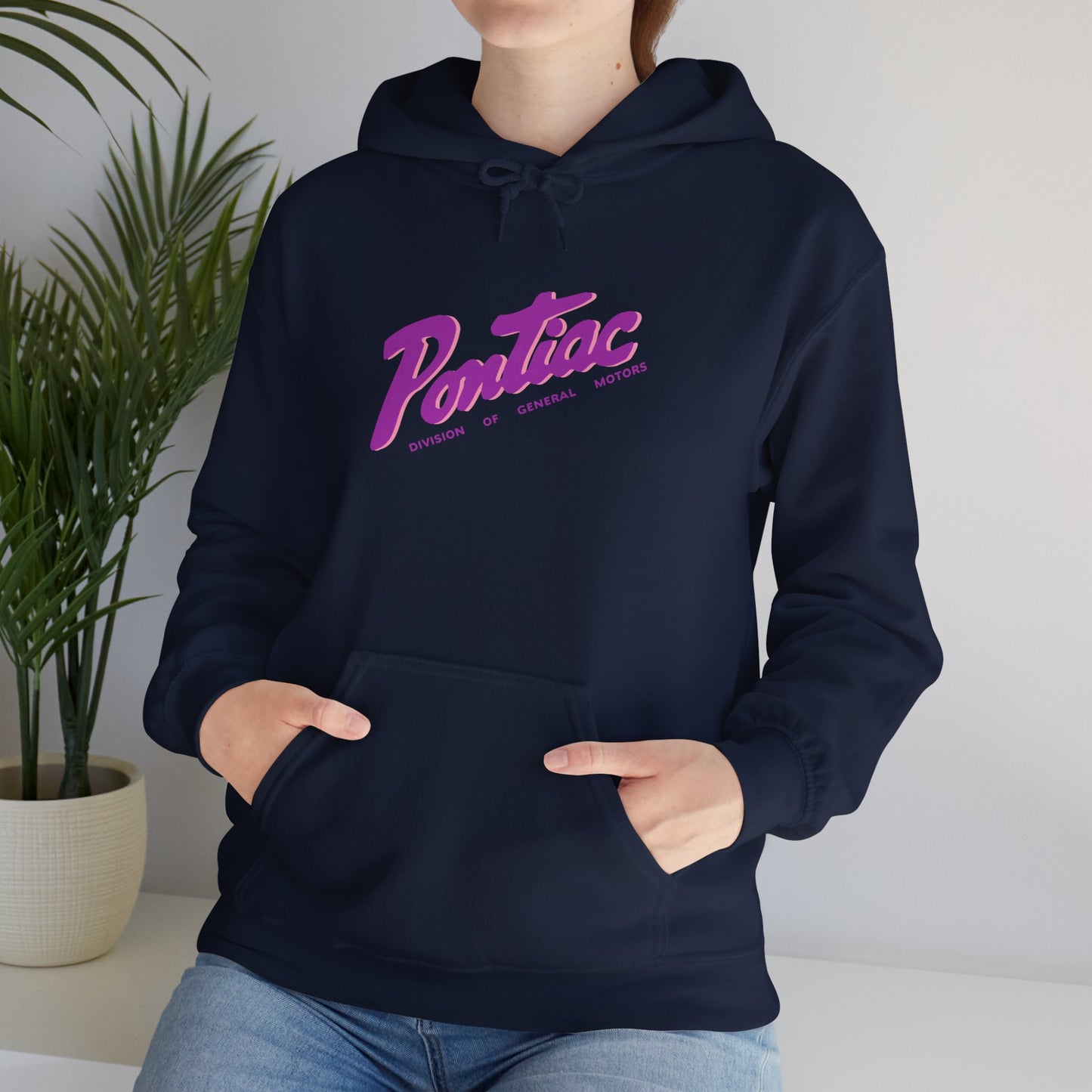 Vintage 1950s Pontiac Hoodie 2-Tone Purple & Pink