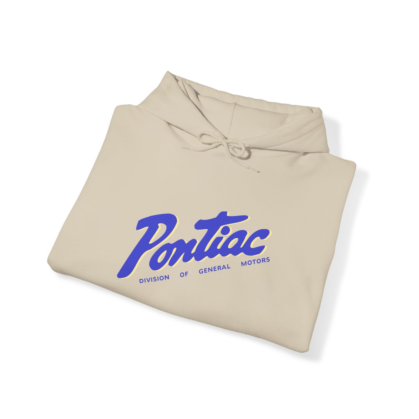 Vintage 2-tone Pontiac Hoodie Blue & Cream