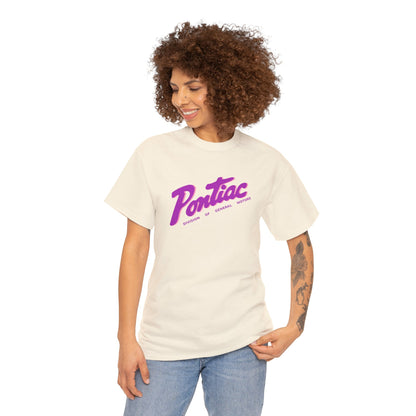 Vintage 1950s Pontiac T-Shirt, 2-Tone Purple & Pink