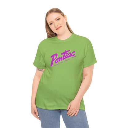 Vintage 1950s Pontiac T-Shirt, 2-Tone Purple & Pink