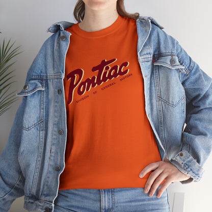 Vintage 1950s Pontiac T-Shirt, 2-Tone Red & Cream