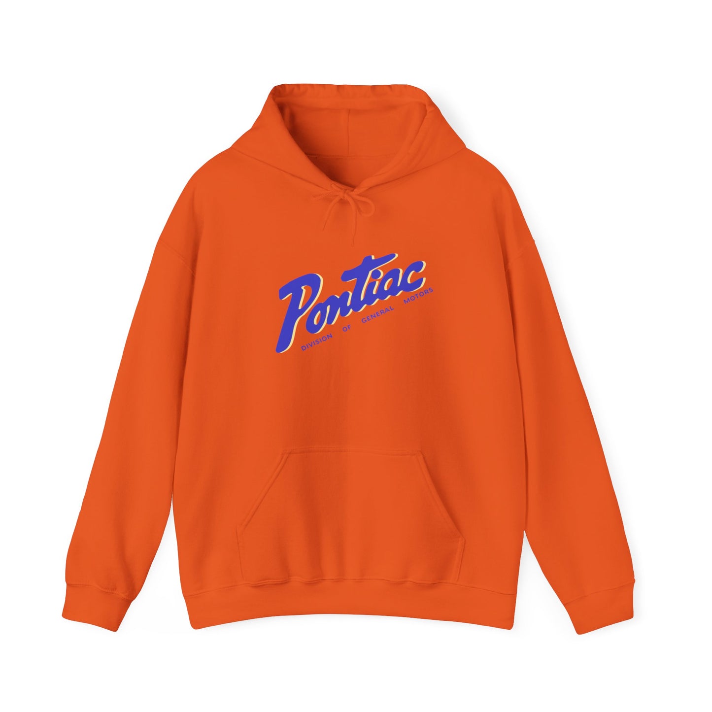 Vintage 2-tone Pontiac Hoodie Blue & Cream