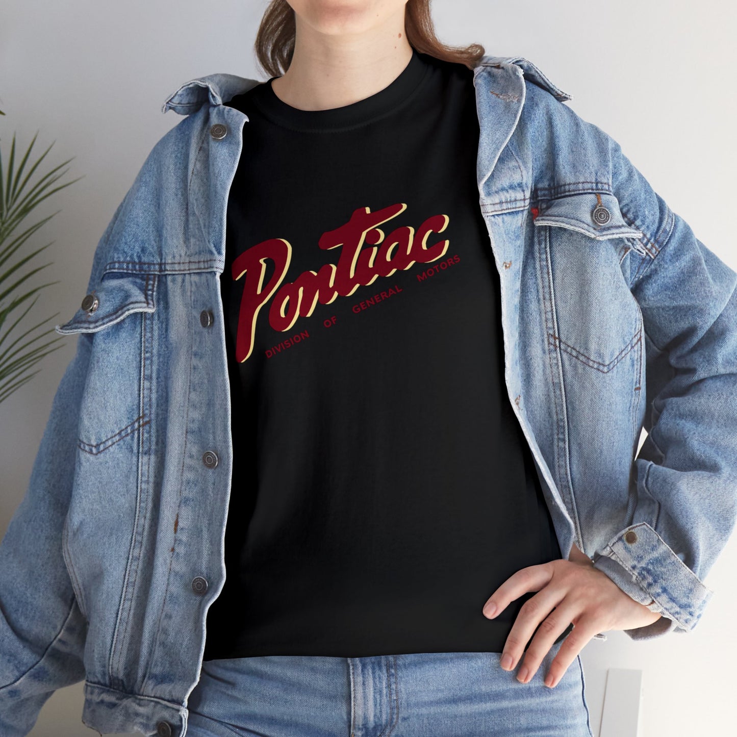 Vintage 1950s Pontiac T-Shirt, 2-Tone Red & Cream