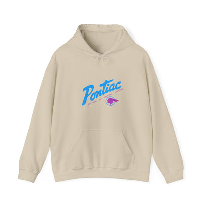 Vintage Pontiac Hoodie (Purple + Teal)