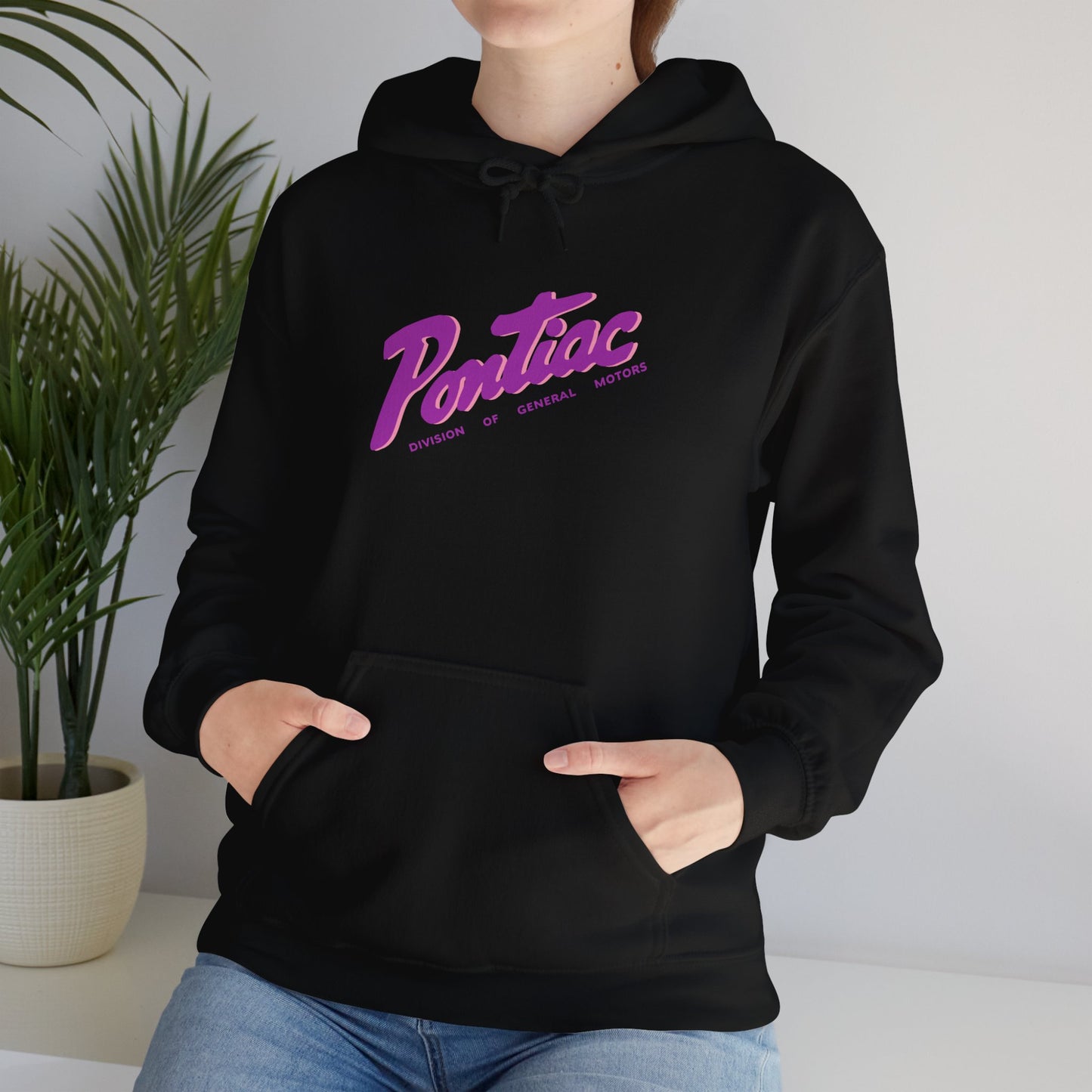 Vintage 1950s Pontiac Hoodie 2-Tone Purple & Pink