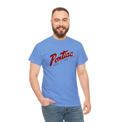 Vintage 1950s Pontiac T-Shirt, 2-Tone Red & Cream