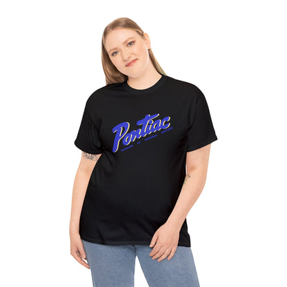 Vintage 1950s Pontiac T-Shirt, 2-Tone Blue & Cream