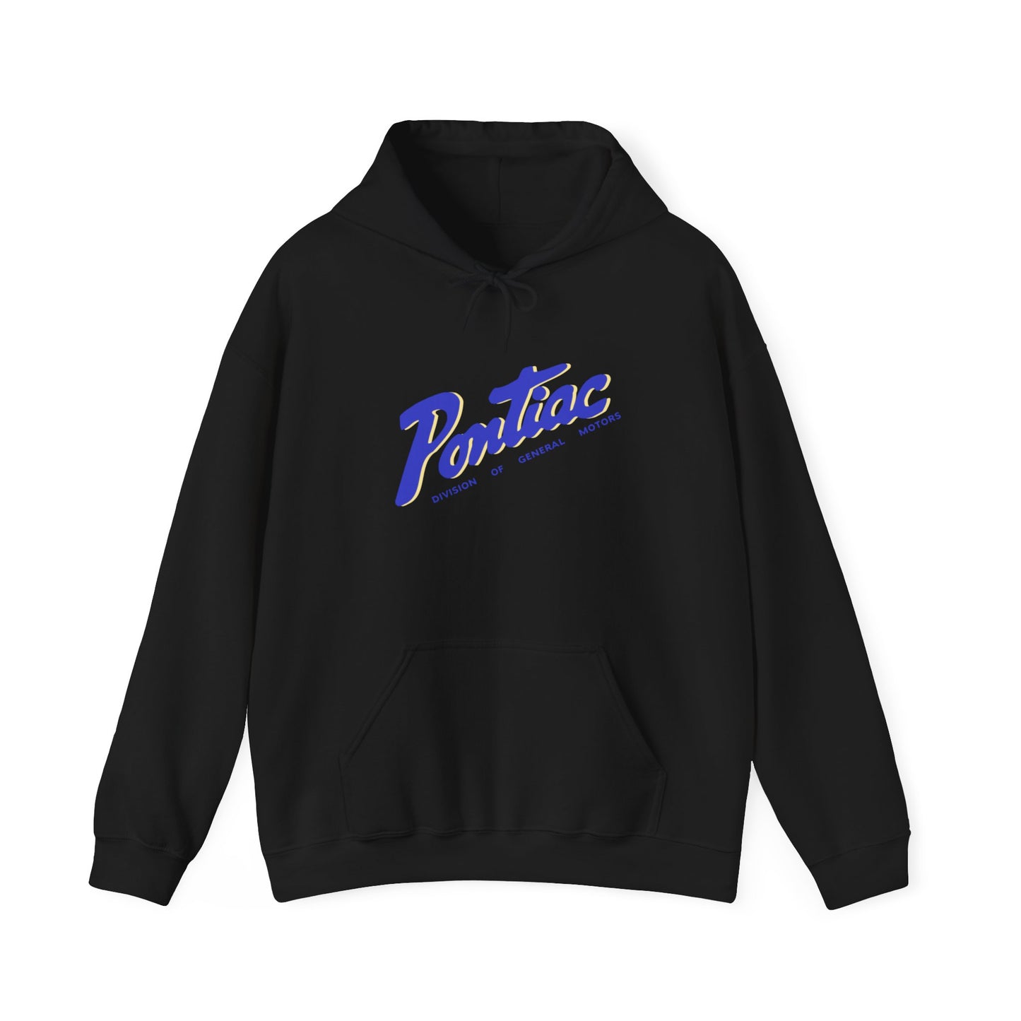 Vintage 2-tone Pontiac Hoodie Blue & Cream