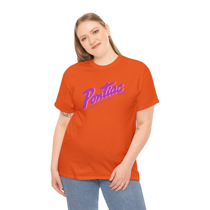 Vintage 1950s Pontiac T-Shirt, 2-Tone Purple & Pink