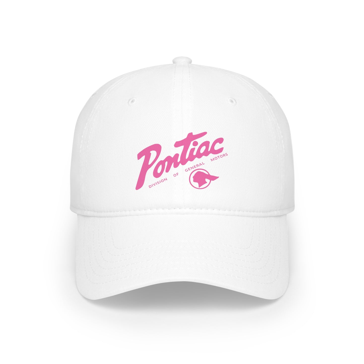 Vintage Pontiac 1950s Dealer Logo Baseball Cap (Pink)