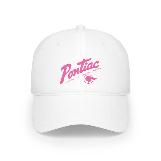 Vintage Pontiac 1950s Dealer Logo Baseball Cap (Pink)