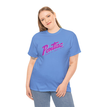 Vintage 1950s Pontiac T-Shirt, 2-Tone Purple & Pink