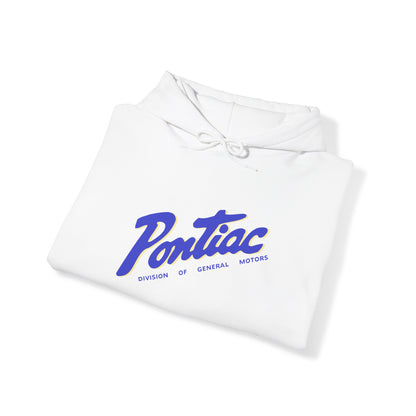 Vintage 2-tone Pontiac Hoodie Blue & Cream