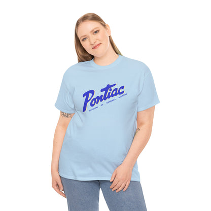 Vintage 1950s Pontiac T-Shirt, 2-Tone Blue & Cream