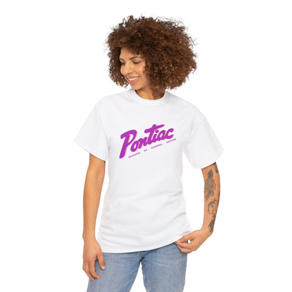 Vintage 1950s Pontiac T-Shirt, 2-Tone Purple & Pink