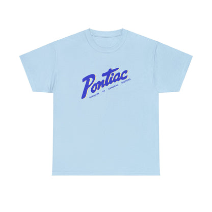 Vintage 1950s Pontiac T-Shirt, 2-Tone Blue & Cream