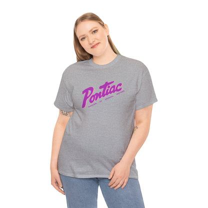 Vintage 1950s Pontiac T-Shirt, 2-Tone Purple & Pink