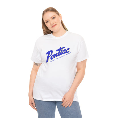 Vintage 1950s Pontiac T-Shirt, 2-Tone Blue & Cream