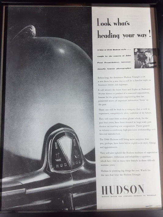 Vintage 1945 Hudson Advertisement