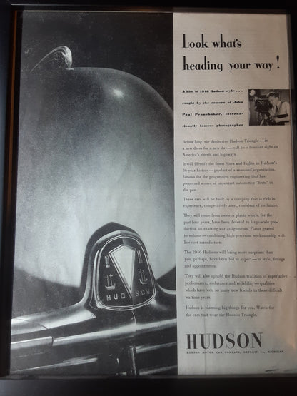 Vintage 1945 Hudson Advertisement