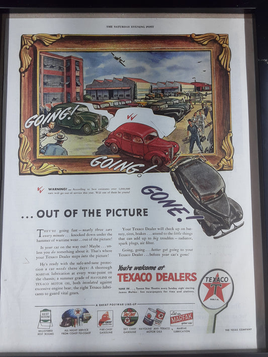 Vintage 1945 Texaco Advertisement