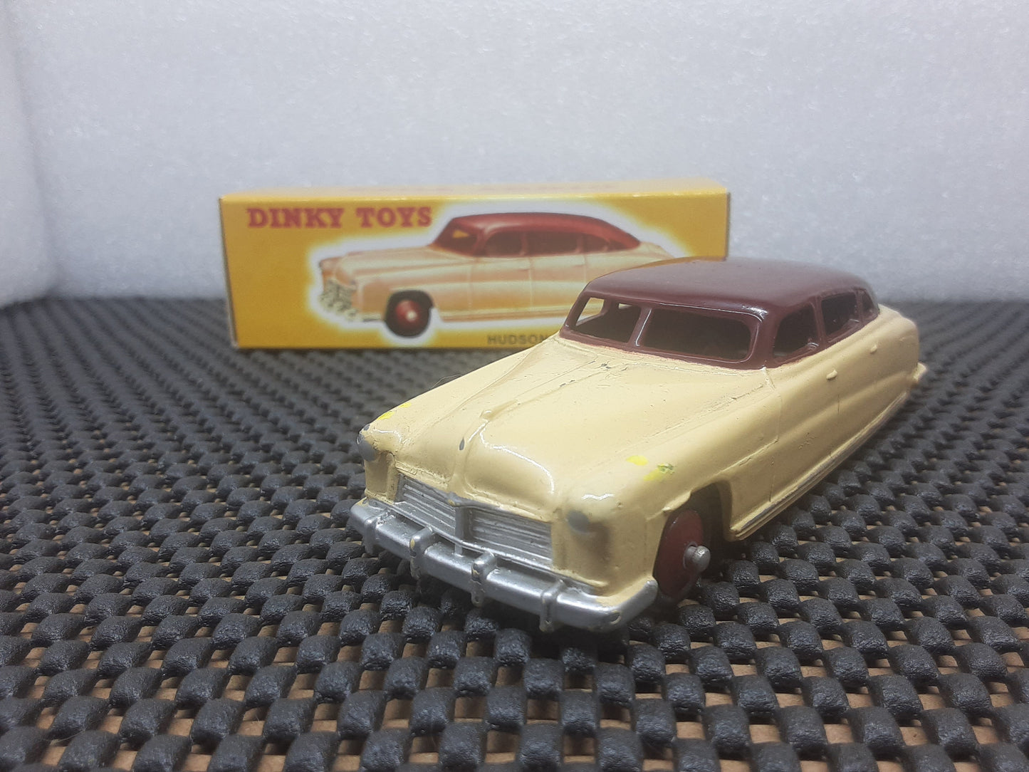 Vintage Toy Car 1951 Hudson Hornet W/Box! (Maroon & Cream)