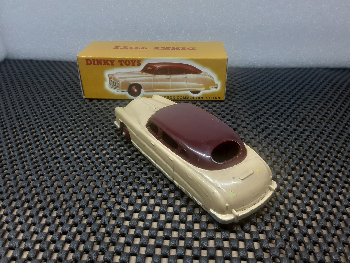 Vintage Toy Car 1951 Hudson Hornet W/Box! (Maroon & Cream)