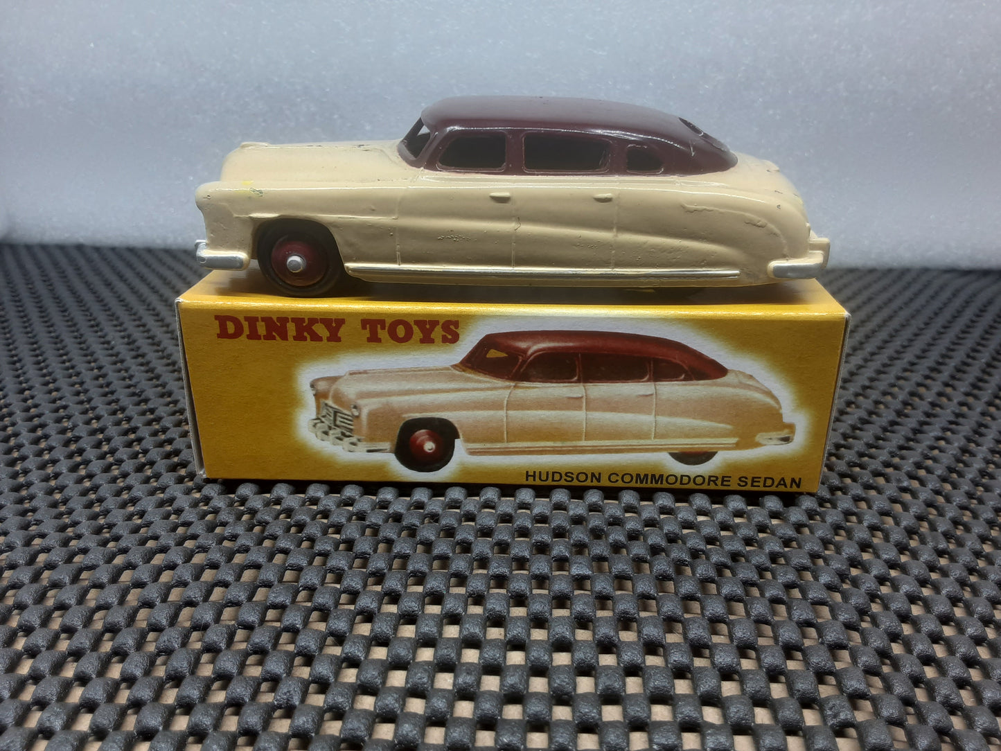 Vintage Toy Car 1951 Hudson Hornet W/Box! (Maroon & Cream)