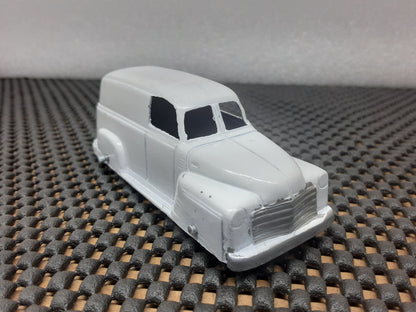 Vintage Toy Car 1950's Chevrolet Panel Truck (White)