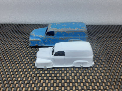 Vintage Toy Car 1950's Chevrolet Panel Truck (White)