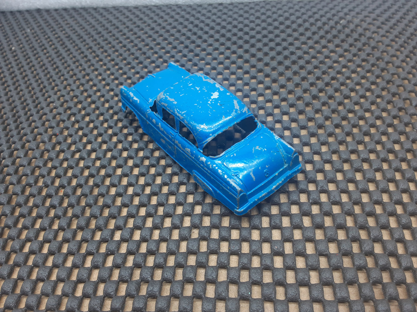 Vintage Toy Car 1950's Ford Sedan Blue #2