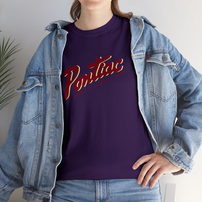 Vintage 1950s Pontiac T-Shirt, 2-Tone Red & Cream