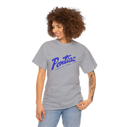 Vintage 1950s Pontiac T-Shirt, 2-Tone Blue & Cream