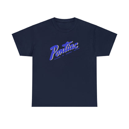 Vintage 1950s Pontiac T-Shirt, 2-Tone Blue & Cream