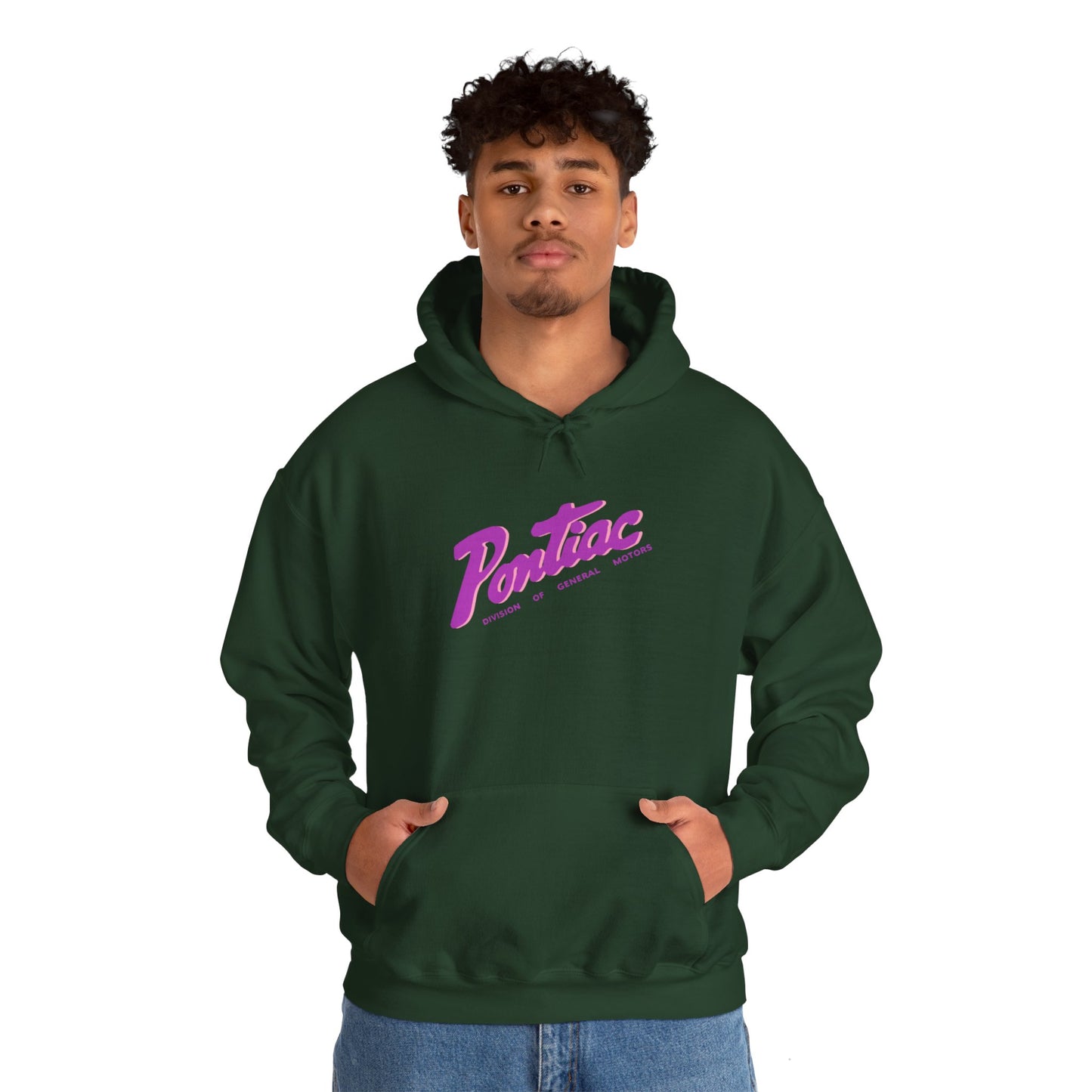 Vintage 1950s Pontiac Hoodie 2-Tone Purple & Pink