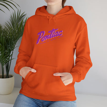 Vintage 1950s Pontiac Hoodie 2-Tone Purple & Pink