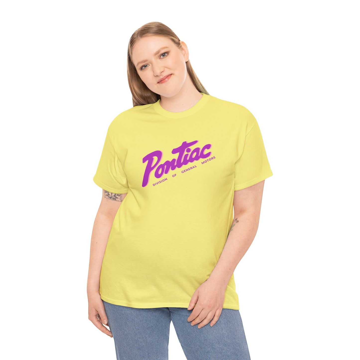 Vintage 1950s Pontiac T-Shirt, 2-Tone Purple & Pink