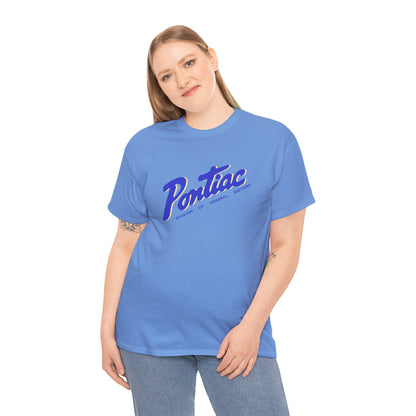 Vintage 1950s Pontiac T-Shirt, 2-Tone Blue & Cream