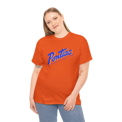 Vintage 1950s Pontiac T-Shirt, 2-Tone Blue & Cream