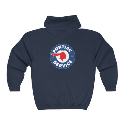 Vintage1950's Pontiac Dealer Zip-Up Hoodie