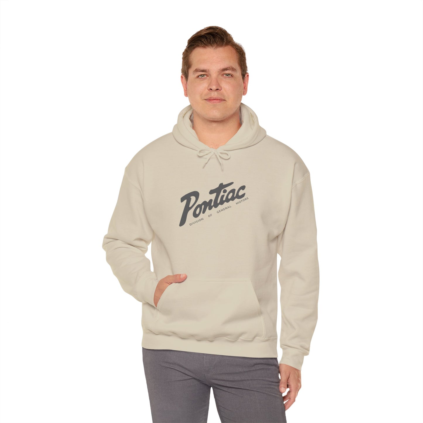 Vintage 1950s Pontiac Hoodie, Grey