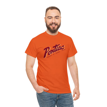 Vintage 1950s Pontiac T-Shirt, 2-Tone Red & Cream