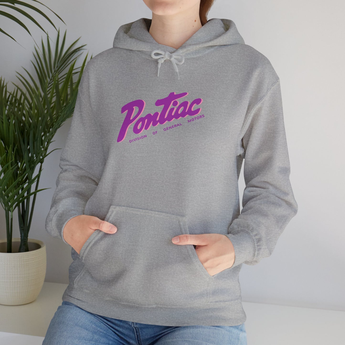 Vintage 1950s Pontiac Hoodie 2-Tone Purple & Pink